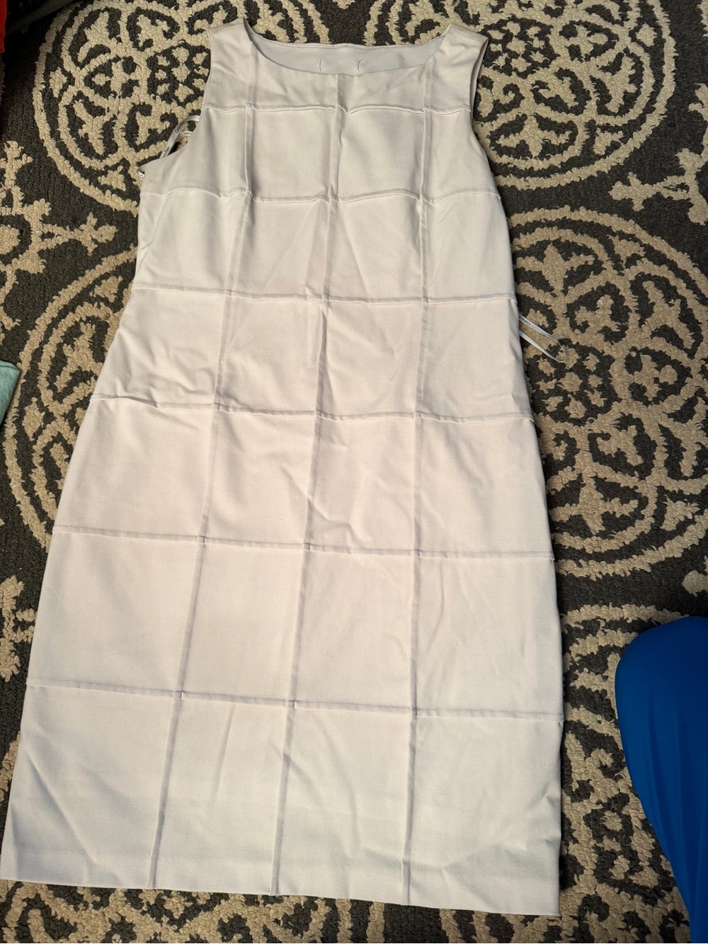 Women Sleeveless Calvin Klein White Shift Dress